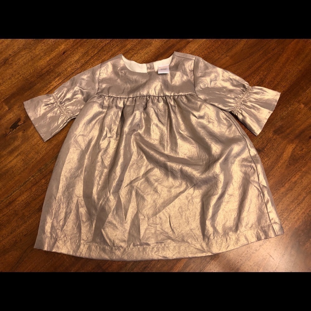 Beautiful Gymboree metallic gold dress size 18-24